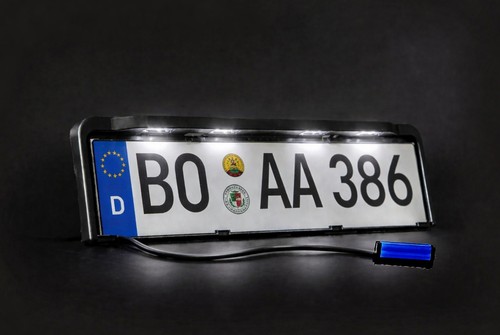 Kennzeichenhalterung mit led - kennzeichenhalterung,