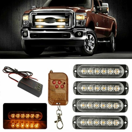 Auto 6led frontblitzer - 4x,