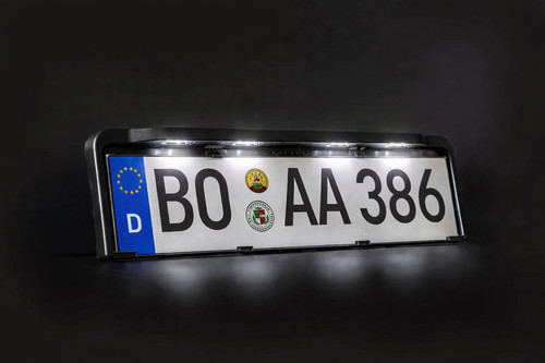 Kennzeichenhalterung mit led - kennzeichenhalterung,